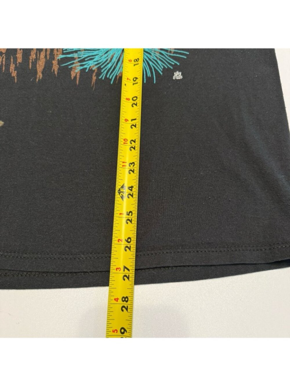 Vtg 1980s Raccoon Graphic Black T Shirt USA Jerzees Single Stitch Size XL - Picture 11 of 11